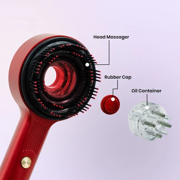 3-in-1 Red Light Scalp Massaging Comb